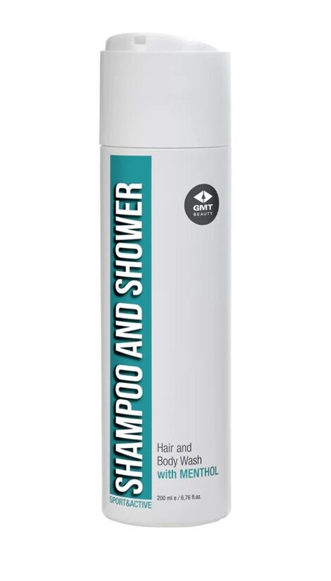 GMT BEAUTY Dušas gēls ar mentolu ķermenim un matiem, 200 mL